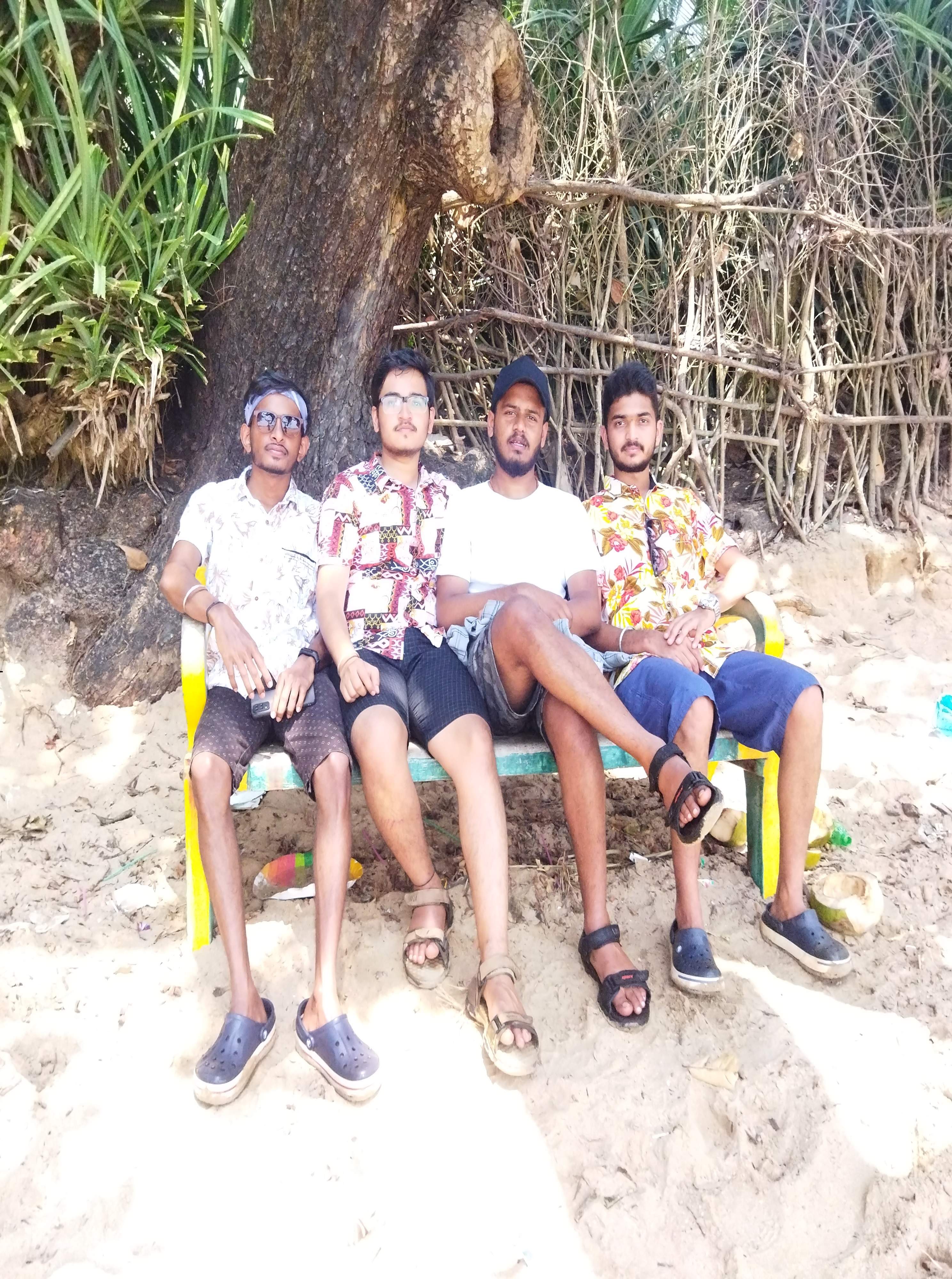 Sunset view at Paradise Beach with serene waves