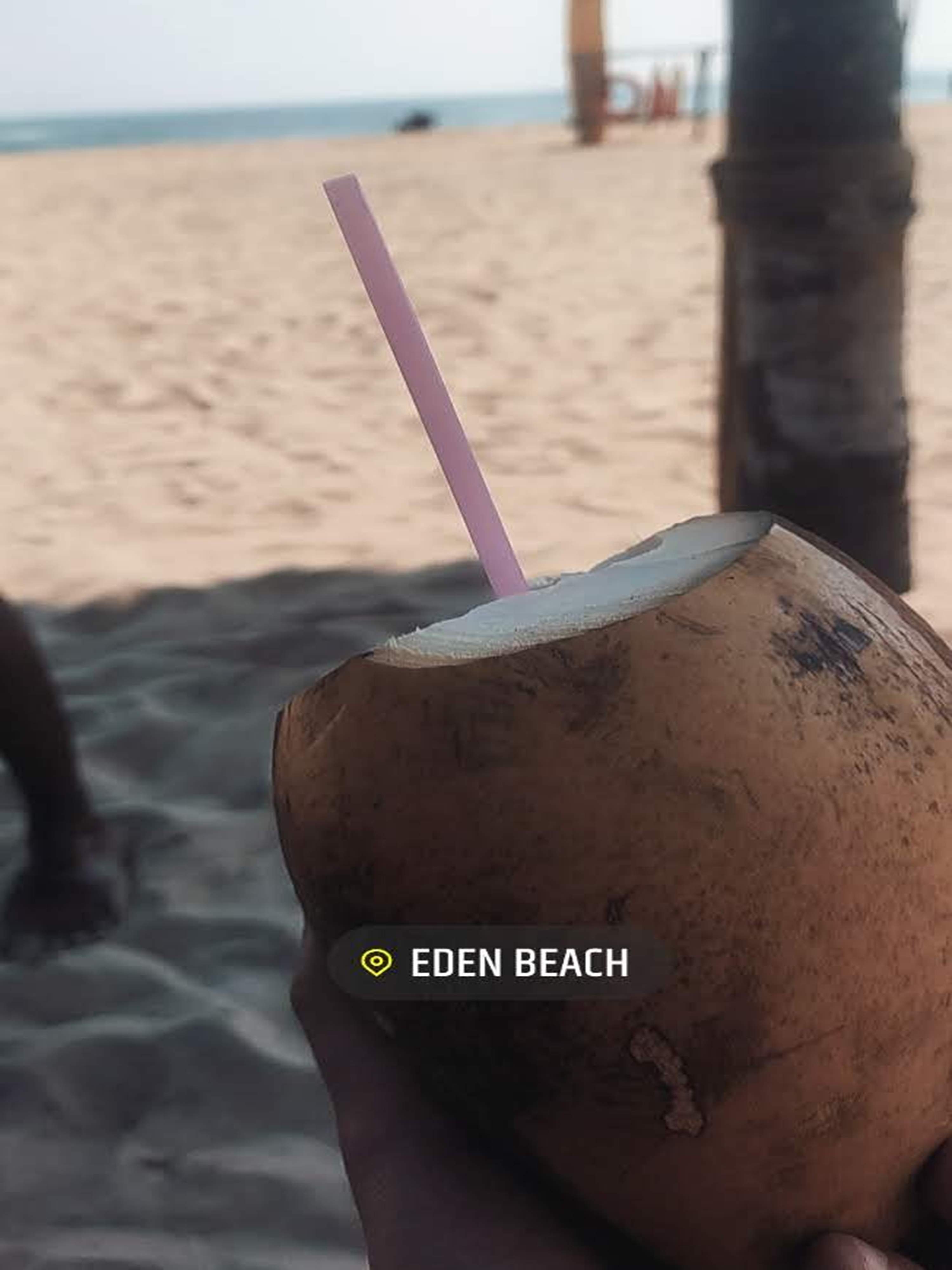 Crashing waves and seashells at Eden Beach