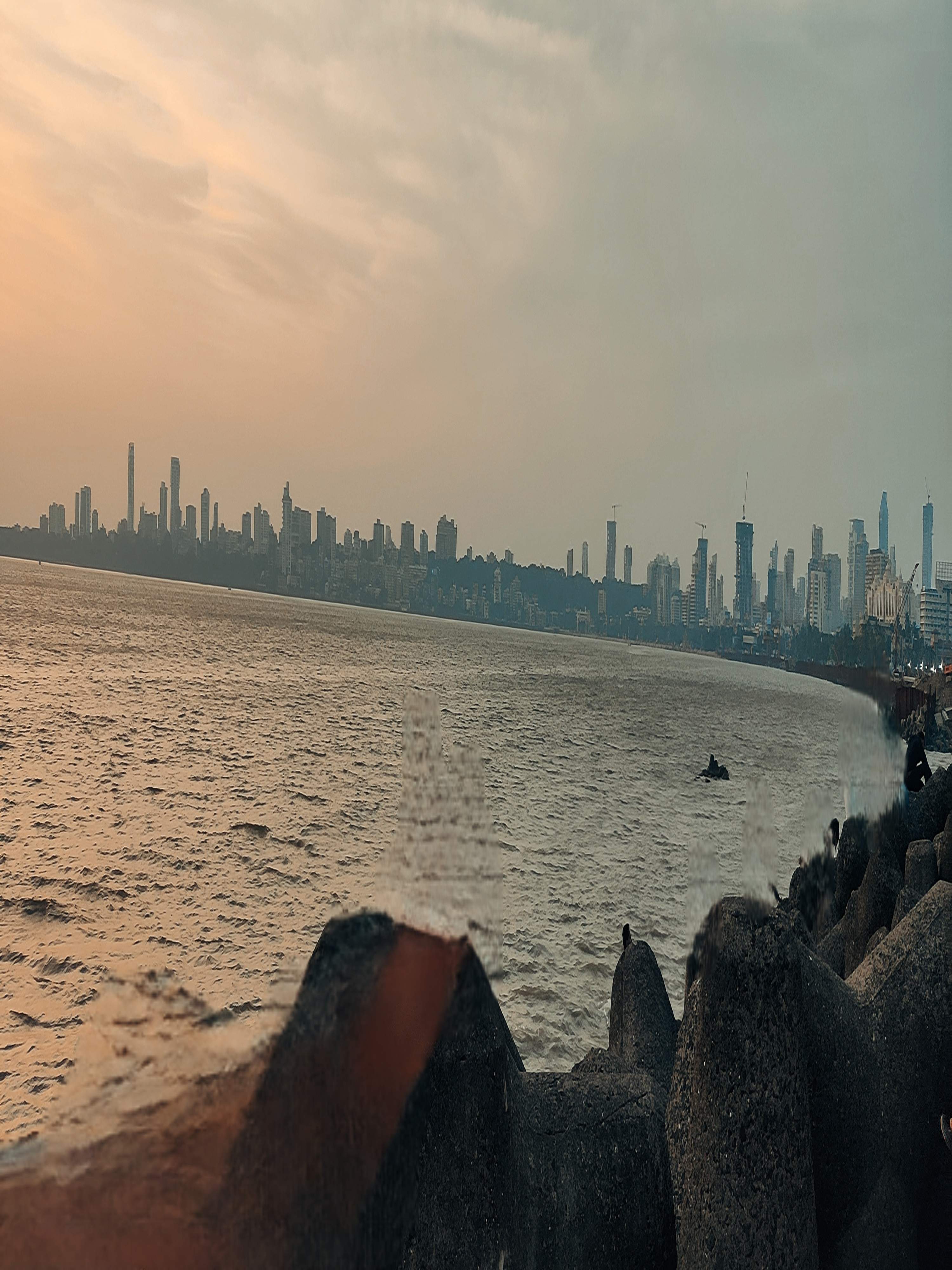 Marine Drive at night with sparkling streetlights