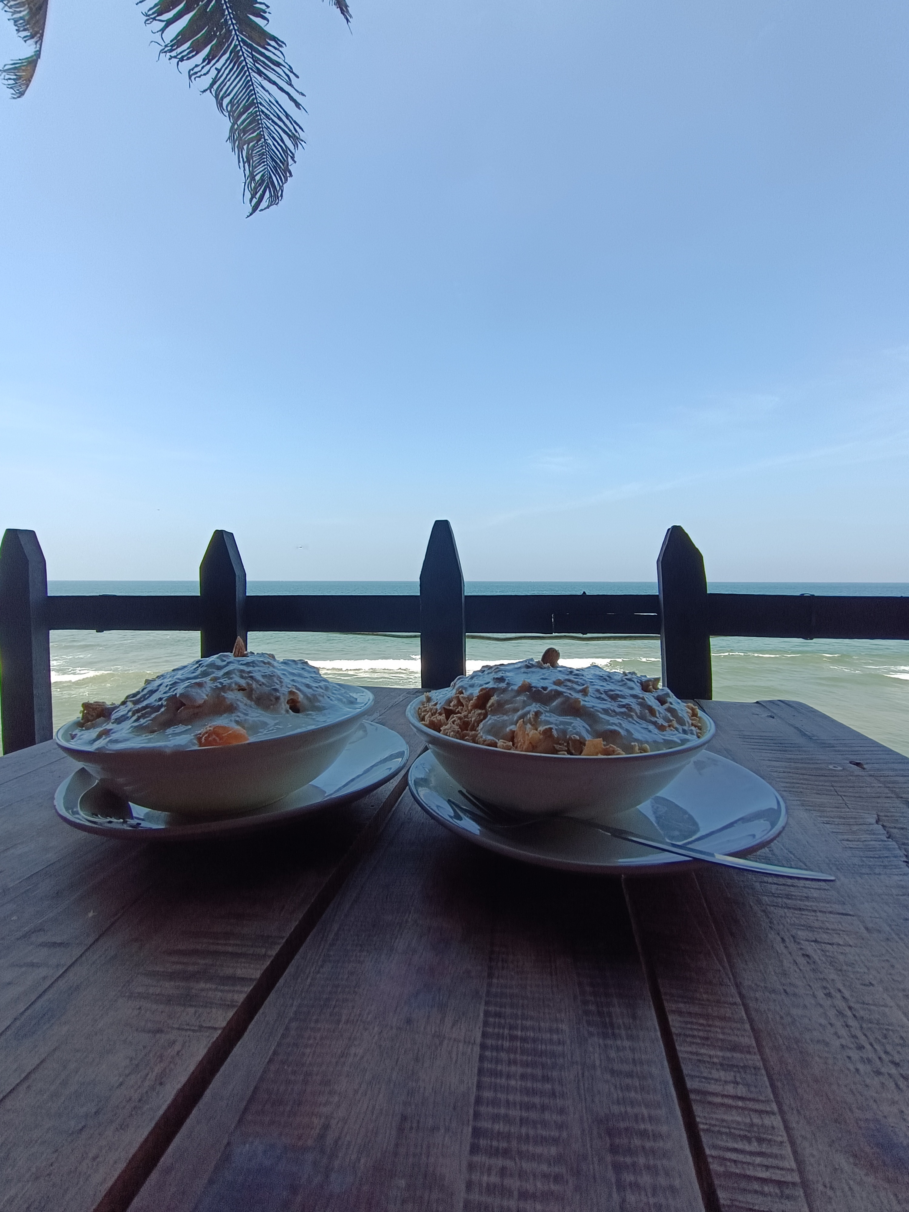 Black Beach in Varkala with smooth black sand