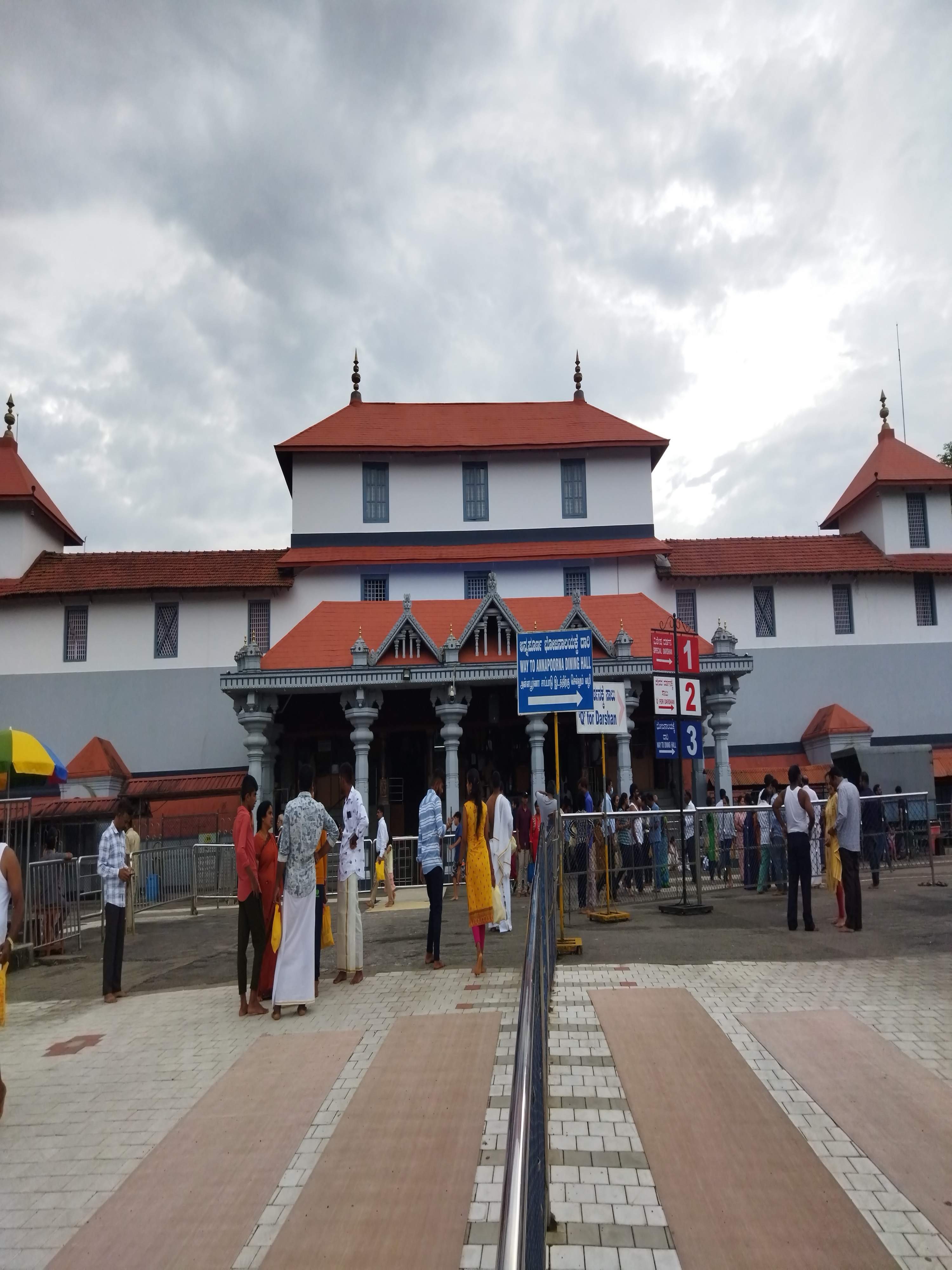 Majestic view of Dharmasthala temple complex in Karnataka