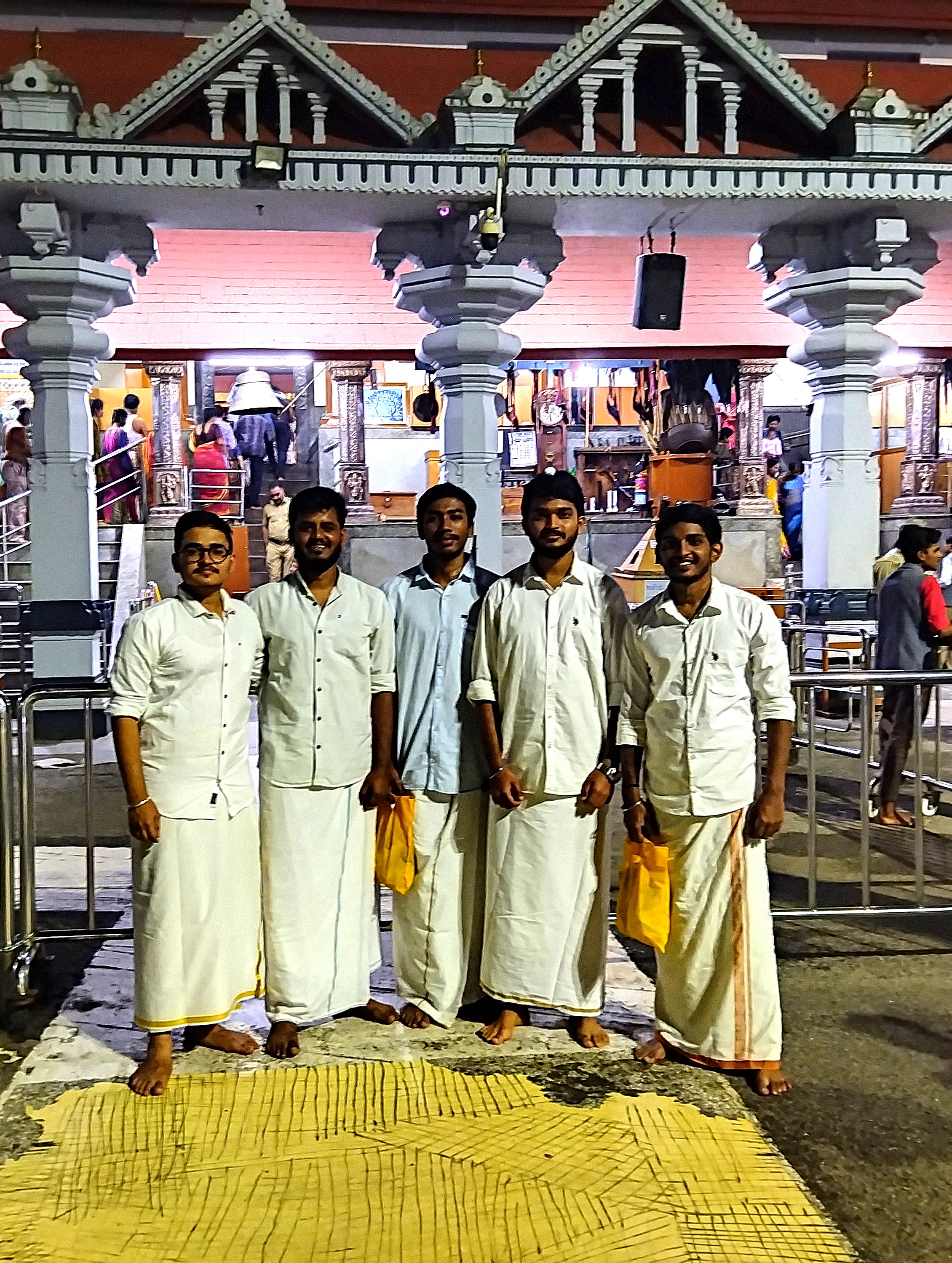 Beautiful view of the Manjunatha temple in Dharmasthala