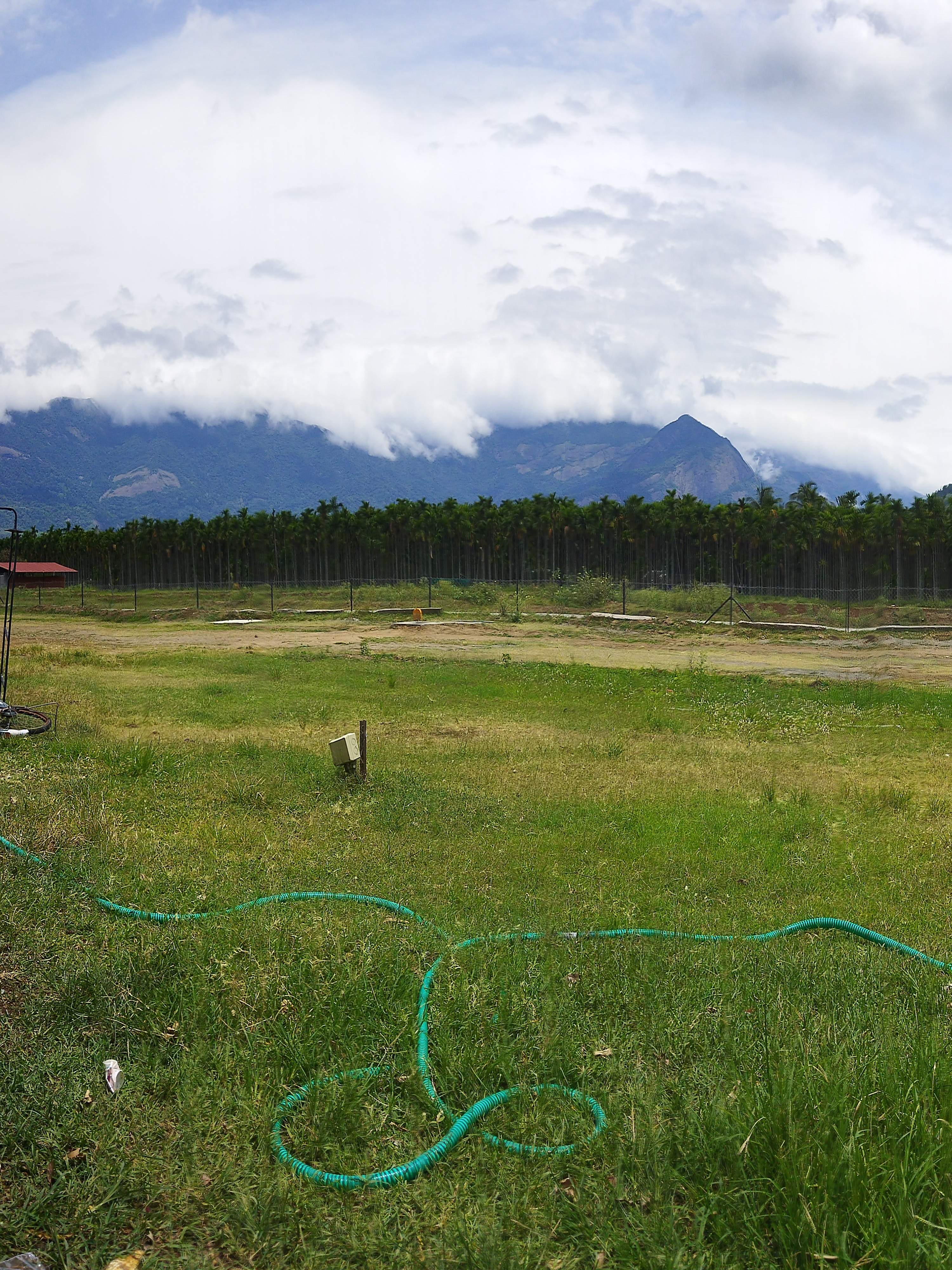 Scenic view of the mountainous surroundings near Isha Foundation Coimbatore