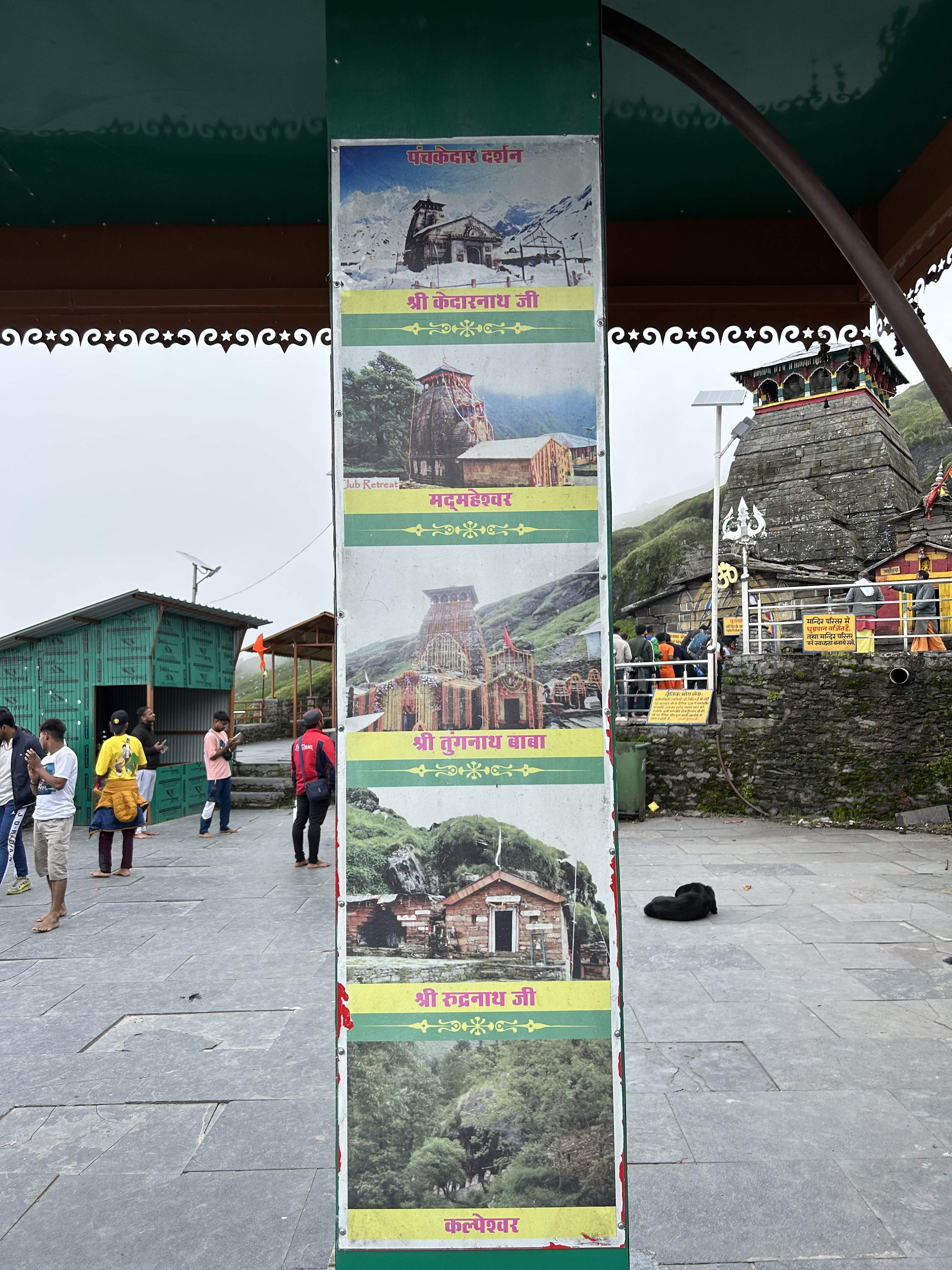 Meditating at the edge of a cliff near Tungnath