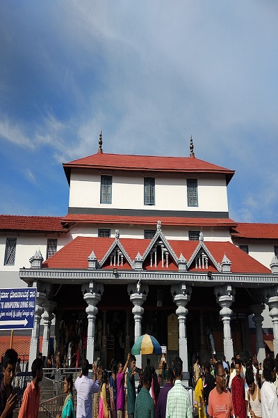 Dharmasthala Temple in Karnataka, known for its religious significance and architecture