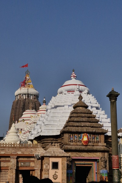 Jagannath Temple in Puri, Odisha, famous for its Rath Yatra and spiritual festivals